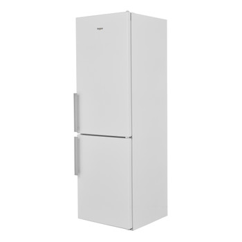 Whirlpool Fridge/freezer combination Freestanding W5 821E W UK Optic Inox 2 doors Perspective