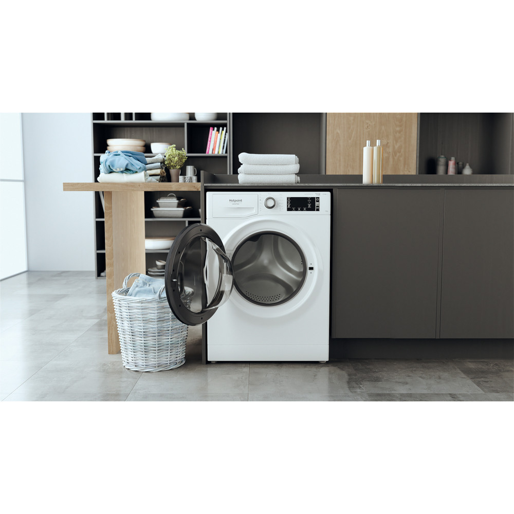 Hotpoint_Ariston Lavadora Libre instalación NLCD 10468 WD AW EU N Blanco Cargador frontal A Lifestyle frontal open