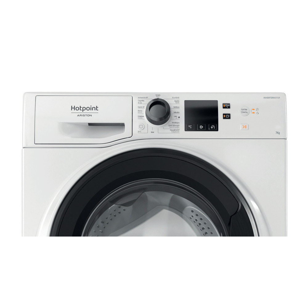 Hotpoint_Ariston Máquina de lavar roupa Livre Instalação NWS 7469 WK SPT Branco Carga Frontal A Control panel
