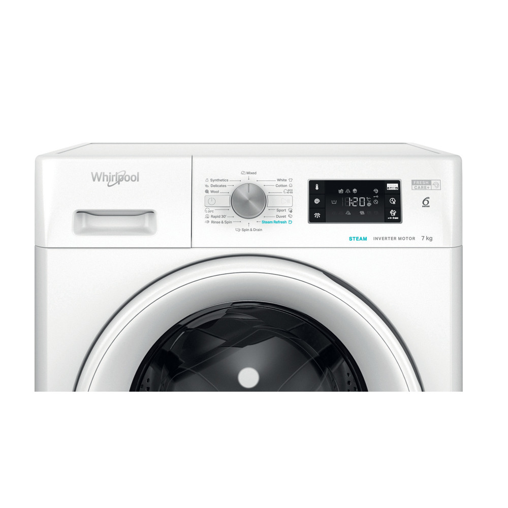 Whirlpool Perilica za rublje Samostojeći FFB 7269 WV EE Bijela Prednje punjenje A Control panel