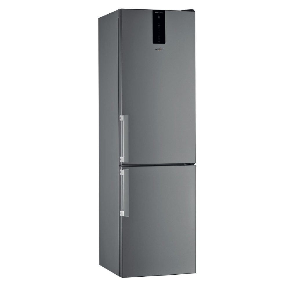 Whirlpool Hűtő/fagyasztó kombináció Szabadonálló W7 921O OX H Optic Inox 2 doors Perspective