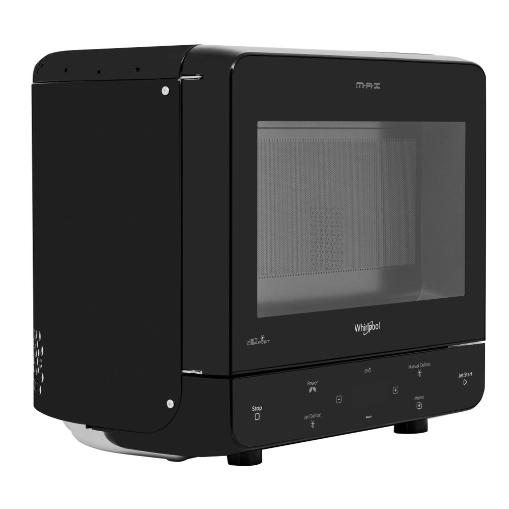 Whirlpool Mikrobølgeovn Frittstående MAX 34/BL Svart Elektronisk 13 Kun mikro 700 Perspective