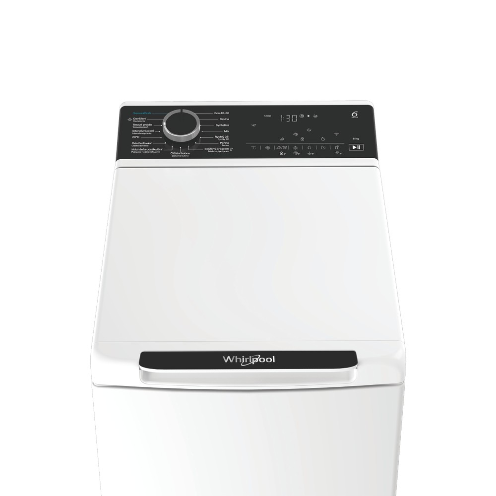 Whirlpool Pračka Volně stojící TW621WBCVSWCS Bílá Vrchem plněná A Control panel