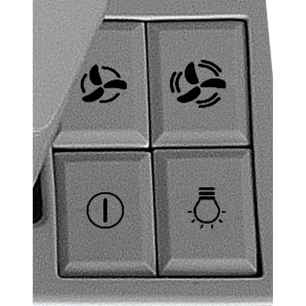 Bauknecht Dunstabzugshauben Einbaugerät BAHTT 55 LM G Grau Einbaugerät Mechanisch Control panel