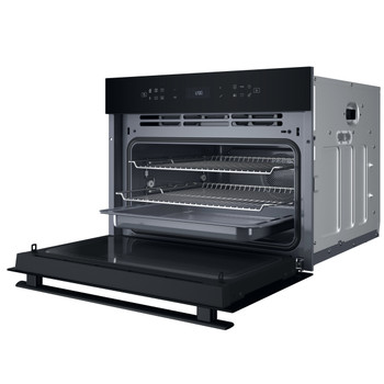 Whirlpool Microgolfoven Inbouw WCW6O7HTB Zwart Elektronisch 53 Combimicrogolfoven 950 Perspective open