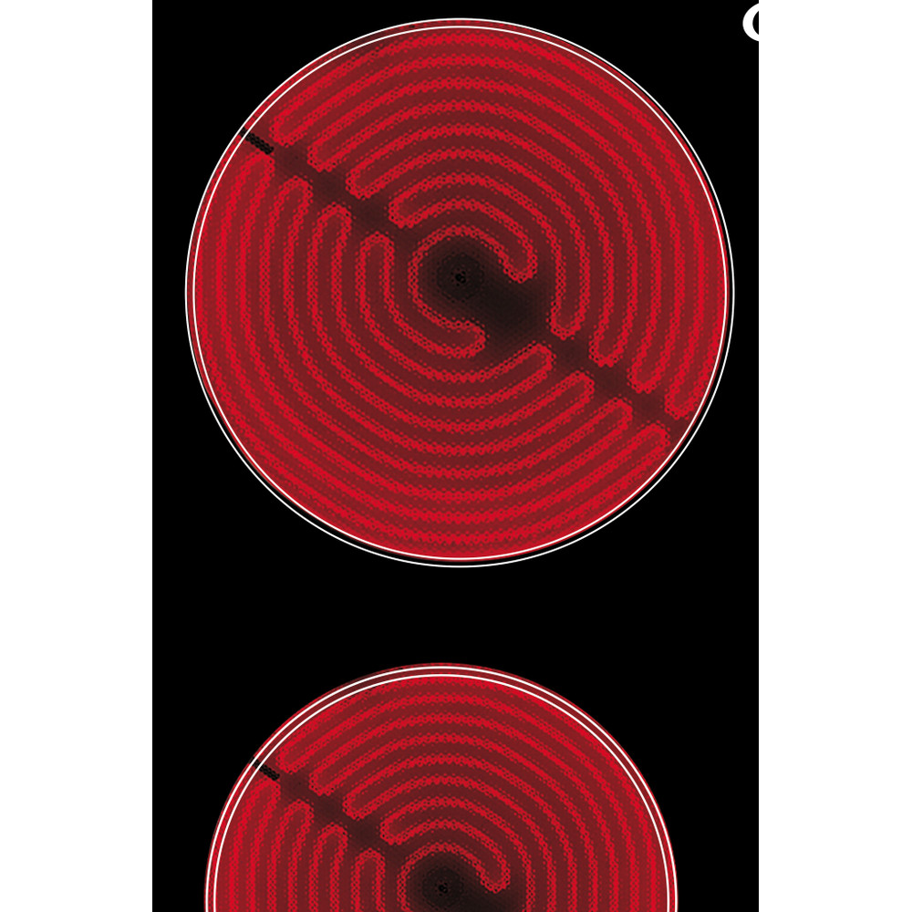 Bauknecht Kogeplade CTAR 8640 IN Black Radiant vitroceramic Heating element