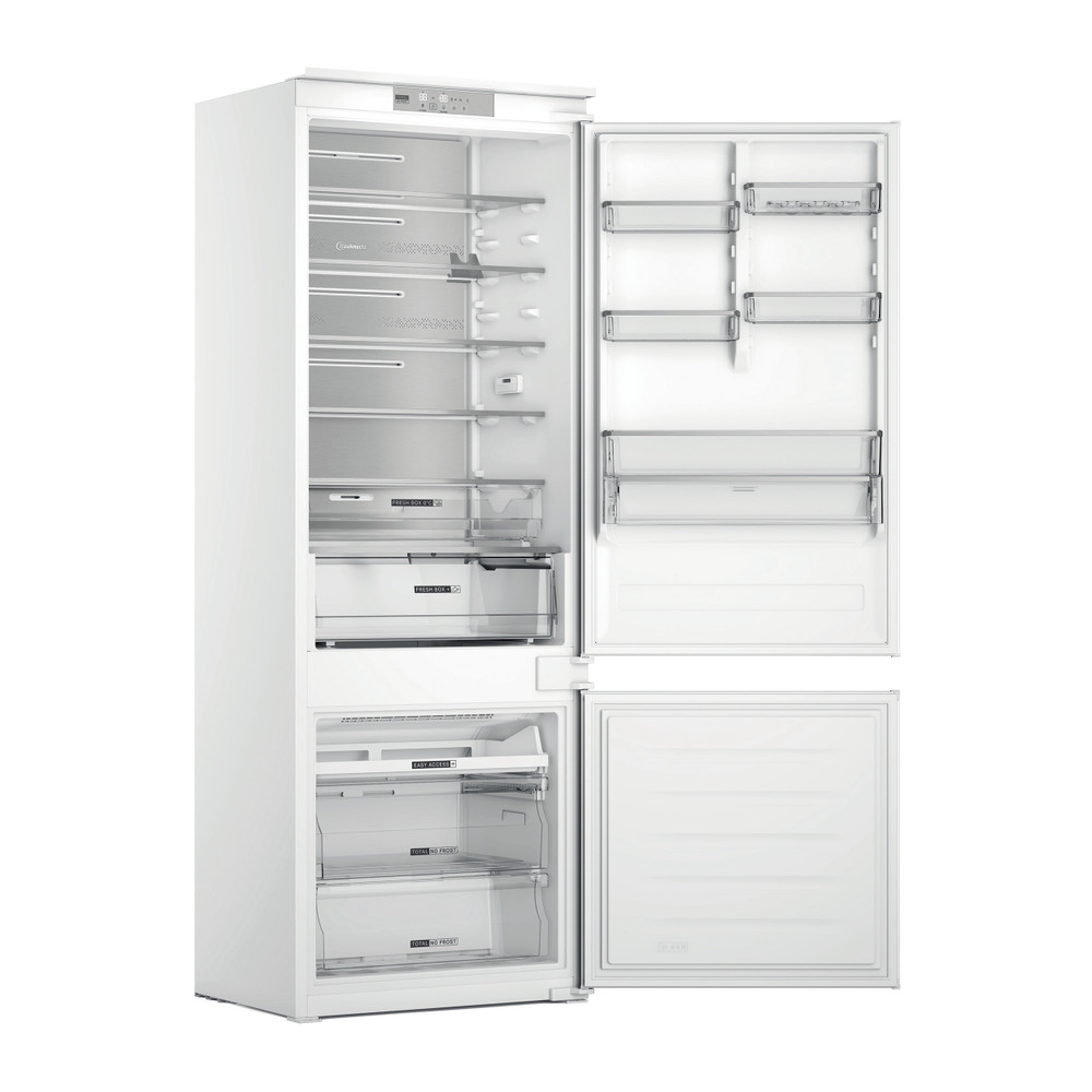 Bauknecht Combiné réfrigérateur congélateur Encastrable BNF70400S Blanc 2 doors Perspective open