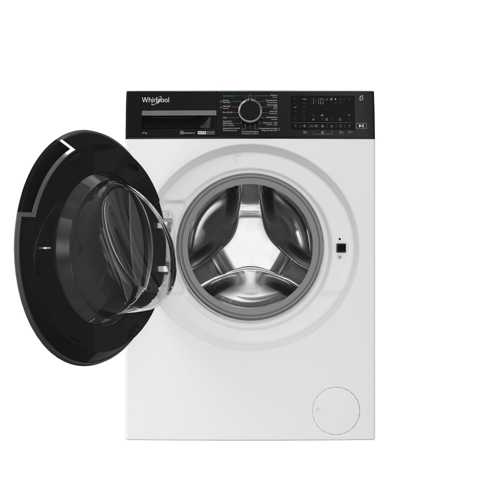 Whirlpool Lave-linge Pose-libre WPM 210W ADS BE Blanc Frontal A Frontal open