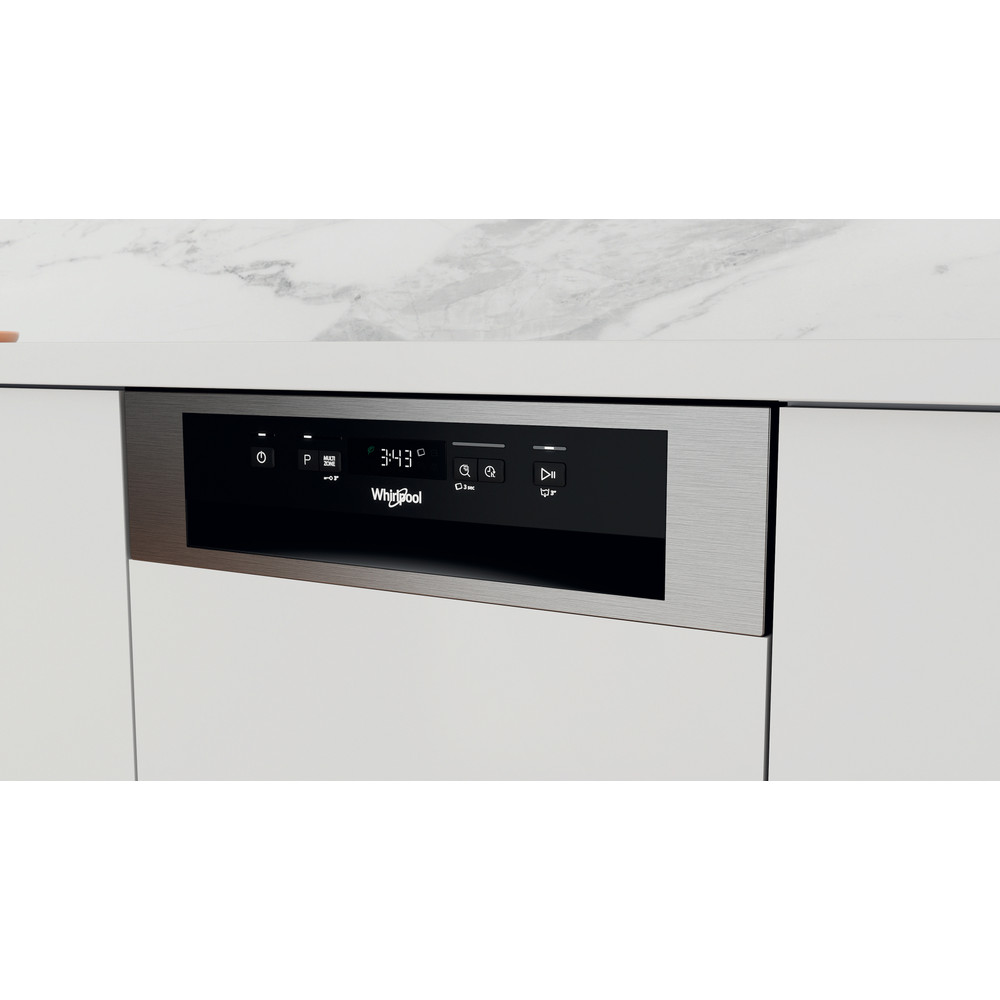 Whirlpool Mosogatógép Beépíthető WSBC 3M27  X Half-integrated E Lifestyle control panel