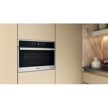 Whirlpool Microondas Encastre WMW47HMX Inox Electrónico 40 MW-Combi 900 Lifestyle perspective