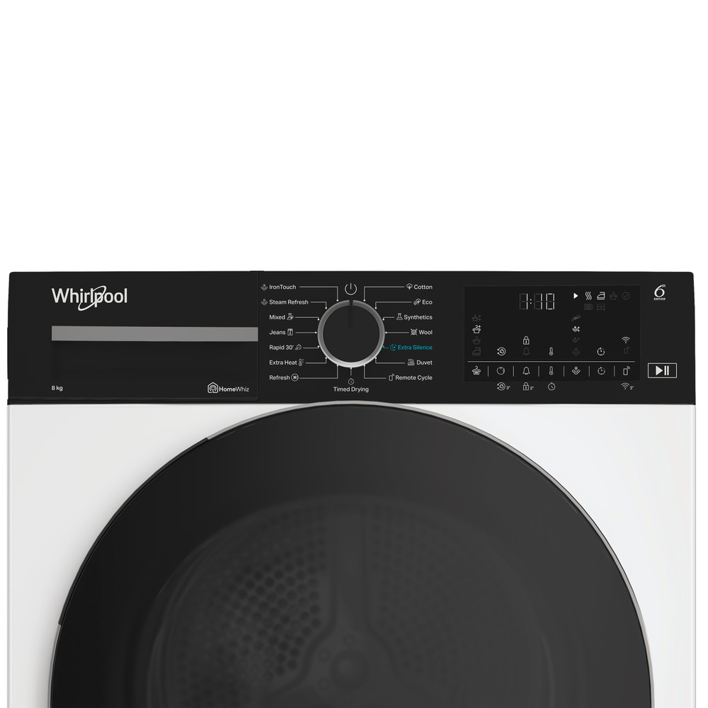 Whirlpool Sušilica WP C8 WBS EE Bijela Control panel