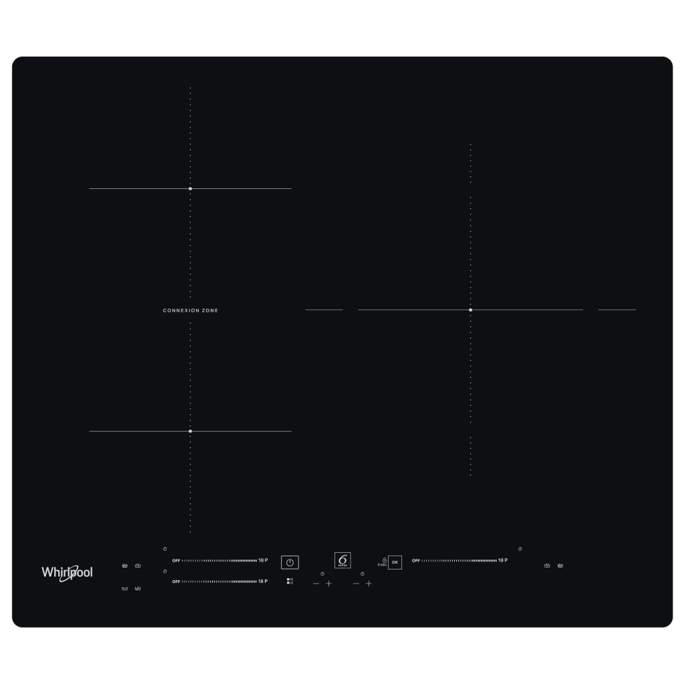 Whirlpool Encimera WB S5560 NE Negro Induction vitroceramic Frontal