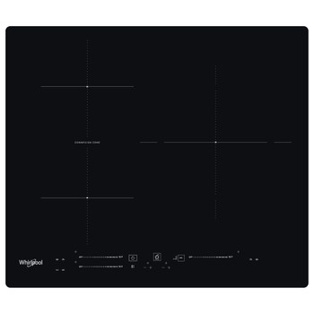 Whirlpool Encimera WB S5560 NE Negro Induction vitroceramic Frontal