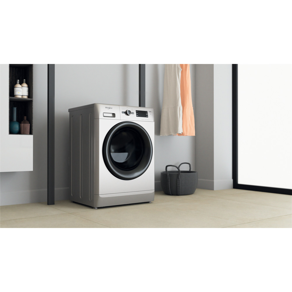 Whirlpool Lavadora secadora Libre instalación FWDG 961483 SBV SPT N Plata Cargador frontal Lifestyle perspective