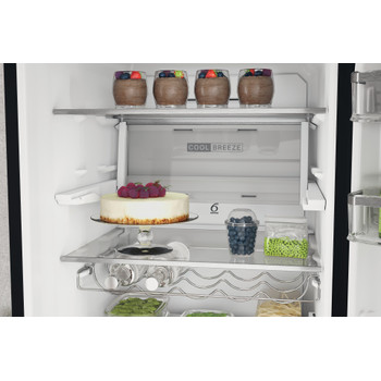 Whirlpool Hűtő/fagyasztó kombináció Szabadonálló W7X 94T KS Fekete/Inox 2 doors Lifestyle detail