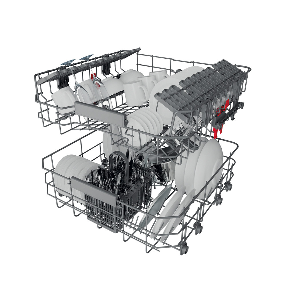 Whirlpool Lavavajillas Libre instalación WFC 3C34 X Libre instalación D Technical Translucent