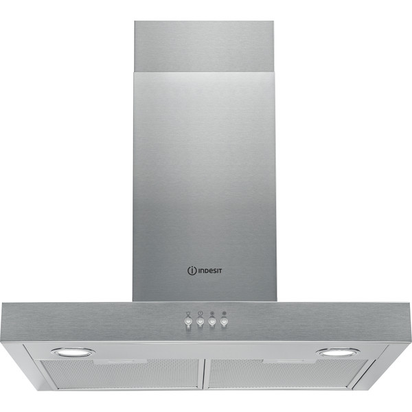Indesit Emhætte Indbygget IHBS 6.5 LM X Rustfrit stål Vægmonteret Mekanisk Frontal