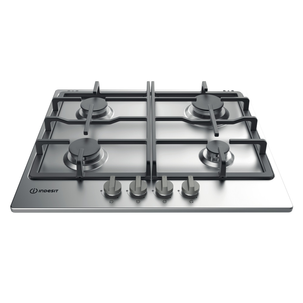 Indesit Варочная поверхность THP 641 IX/I Inox Газовая Frontal top down
