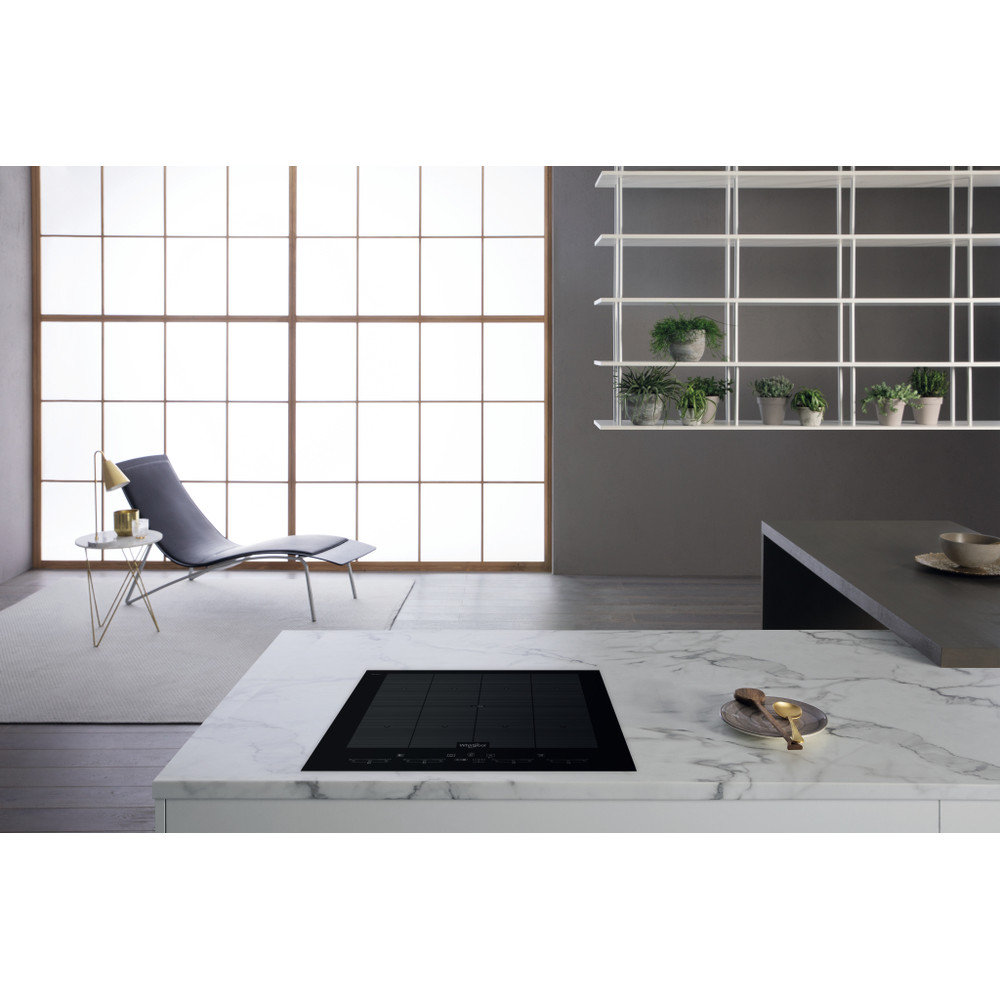 Whirlpool Encimera SMO 658C/NE Negro Induction vitroceramic Lifestyle frontal top down