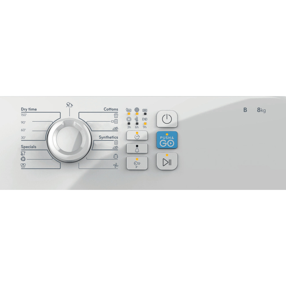 Indesit Sušilica YT CM08 8B EU Bijela Control panel