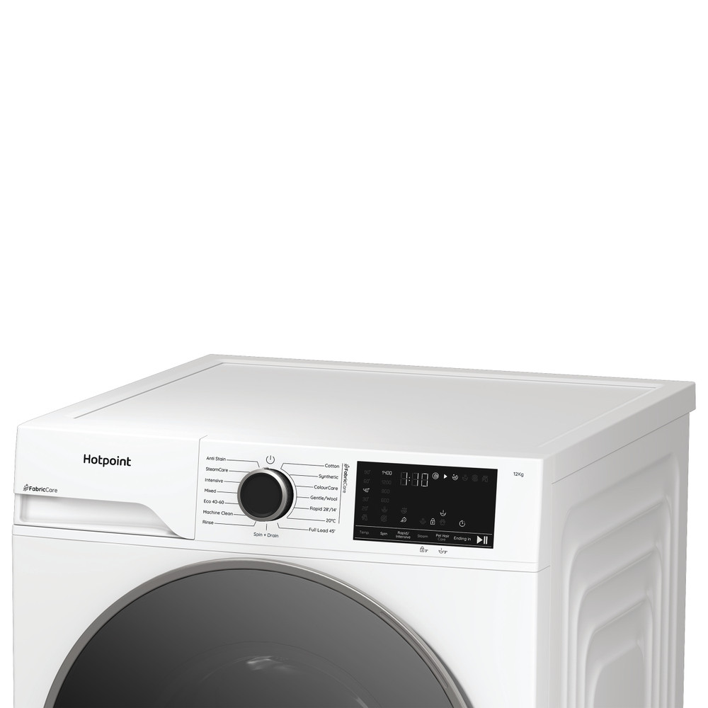 Hotpoint Washing machine Free-standing HBCA 123 CARE UK White Front loader A Lifestyle control panel