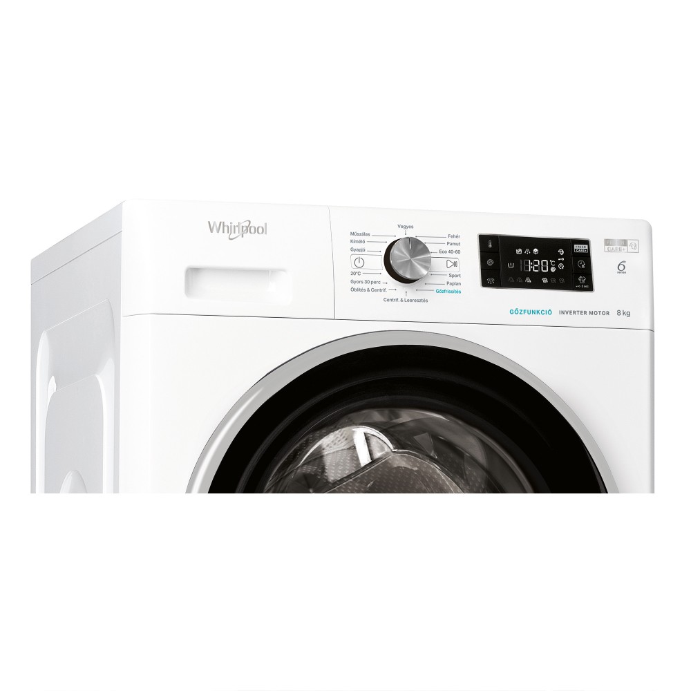 Whirlpool Mosógép Szabadonálló FFB 8489 BV HU Fehér Elöltöltős A Lifestyle control panel