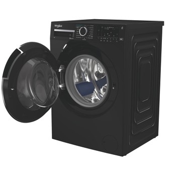 Whirlpool Maşină de spălat rufe Independent WAM 99BBC EE Negru Încărcare frontală A Perspective open