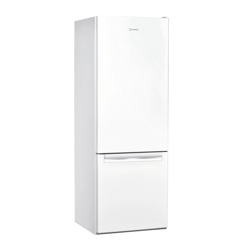 „Indesit“ Šaldytuvo / šaldiklio kombinacija Laisvai pastatoma LI6 S2E W „Global white“ 2 doors Perspective