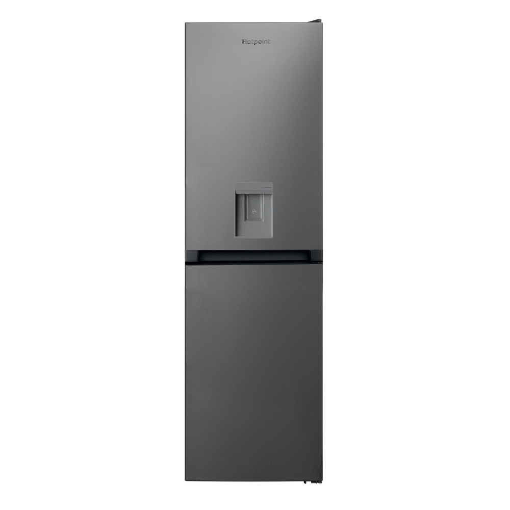 Hotpoint Fridge-Freezer Combination Free-standing HBNF 55182 S AQUA UK Silver 2 doors Frontal