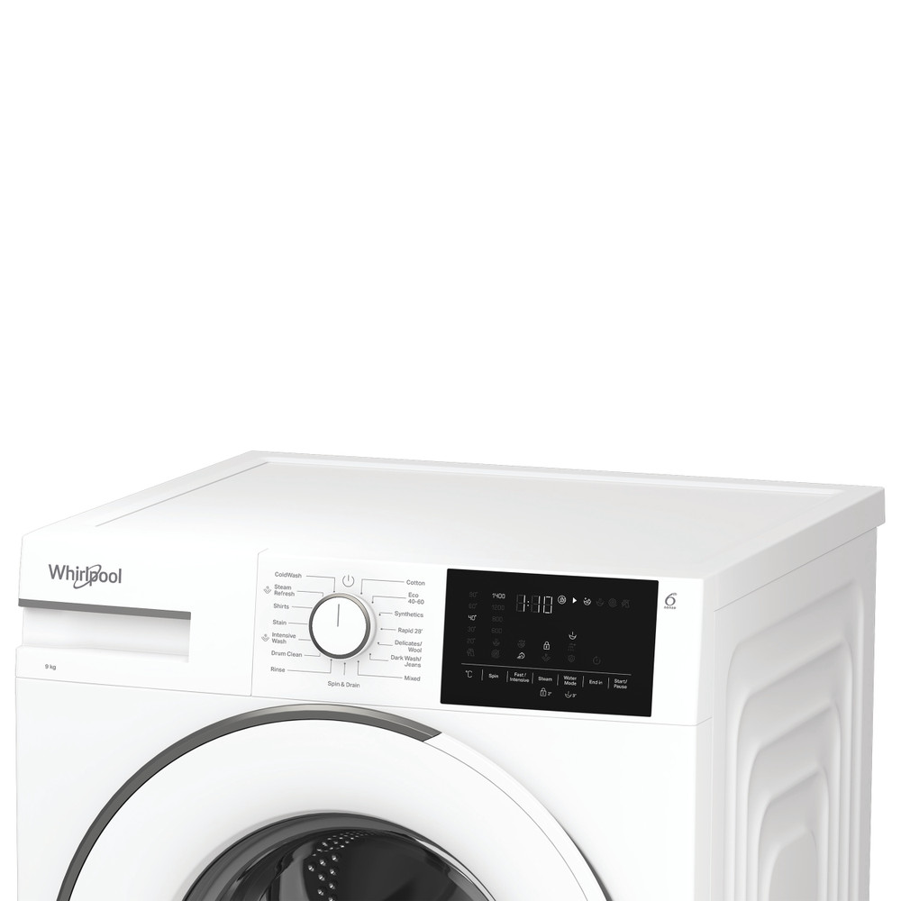 Whirlpool Vaskemaskin Frittstående SM 96W EE Hvit Front loader A Lifestyle control panel