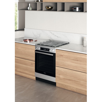 Whirlpool Aragaz WS68G8ACXT/E/1 Inox Gaz Lifestyle perspective