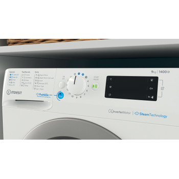 Indesit Mašina za veš Samostojeći BWE 91496X WSV EE Bijela prednje punjenje A Lifestyle control panel