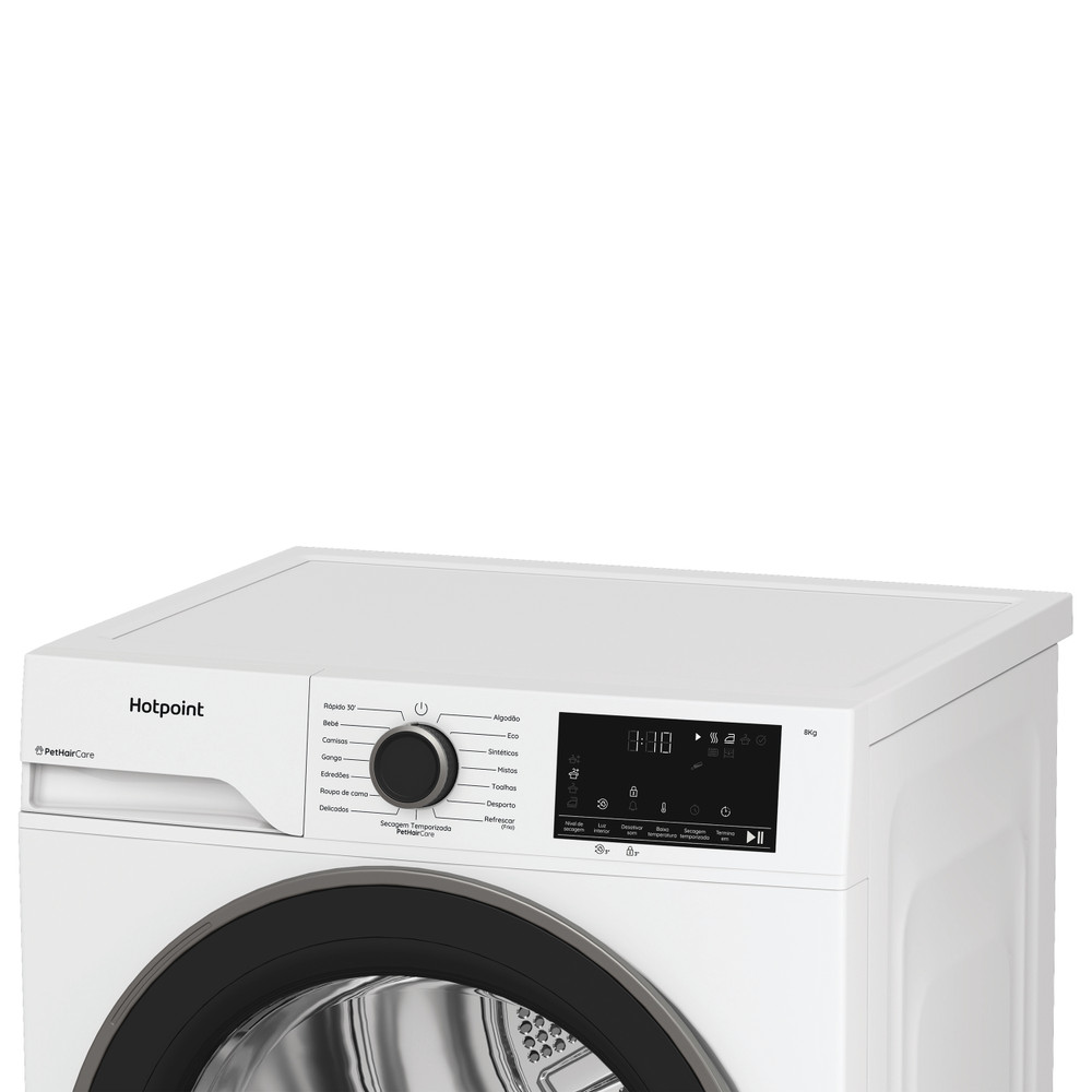 Hotpoint Secador C HSD 83M WBS PT Branco Lifestyle control panel