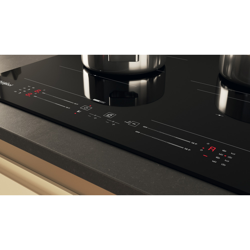 Whirlpool Plită WF S5060 CPBF Negru Induction vitroceramic Control panel