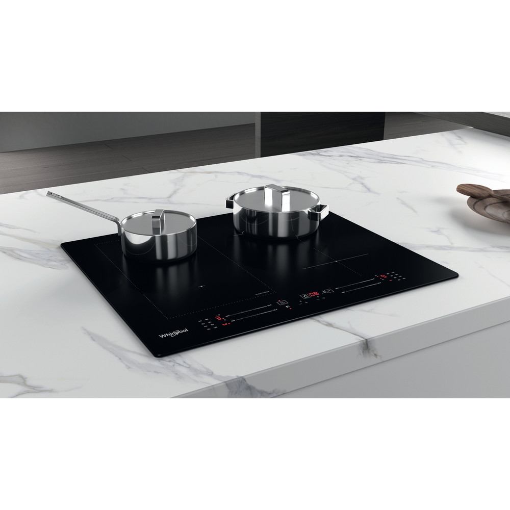 Whirlpool Kookplaat WL S7960 NE Zwart Induction vitroceramic Lifestyle perspective