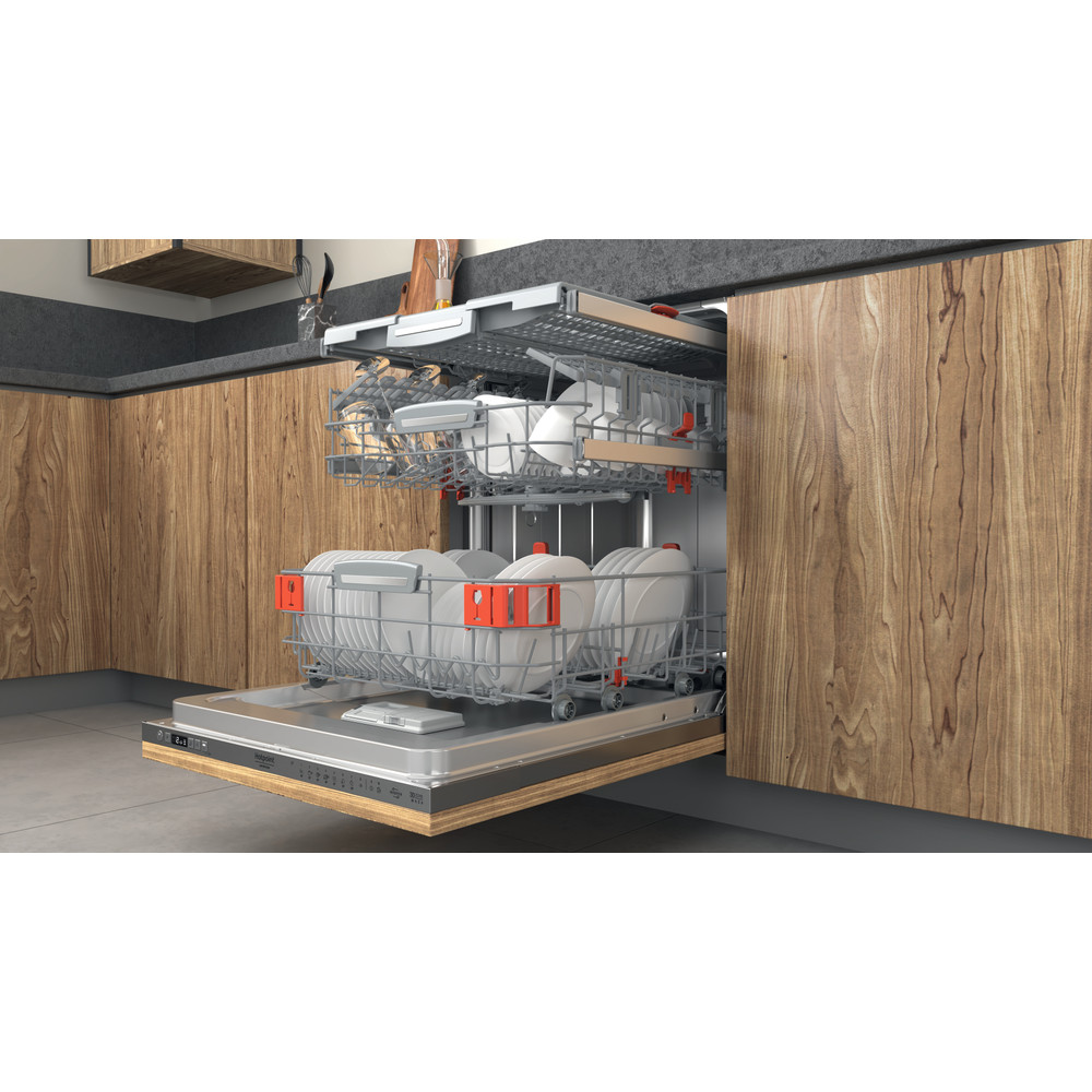Hotpoint_Ariston Maşină de spălat vase Încorporabil HIC 3O33 WLEG Full-integrated D Lifestyle perspective open