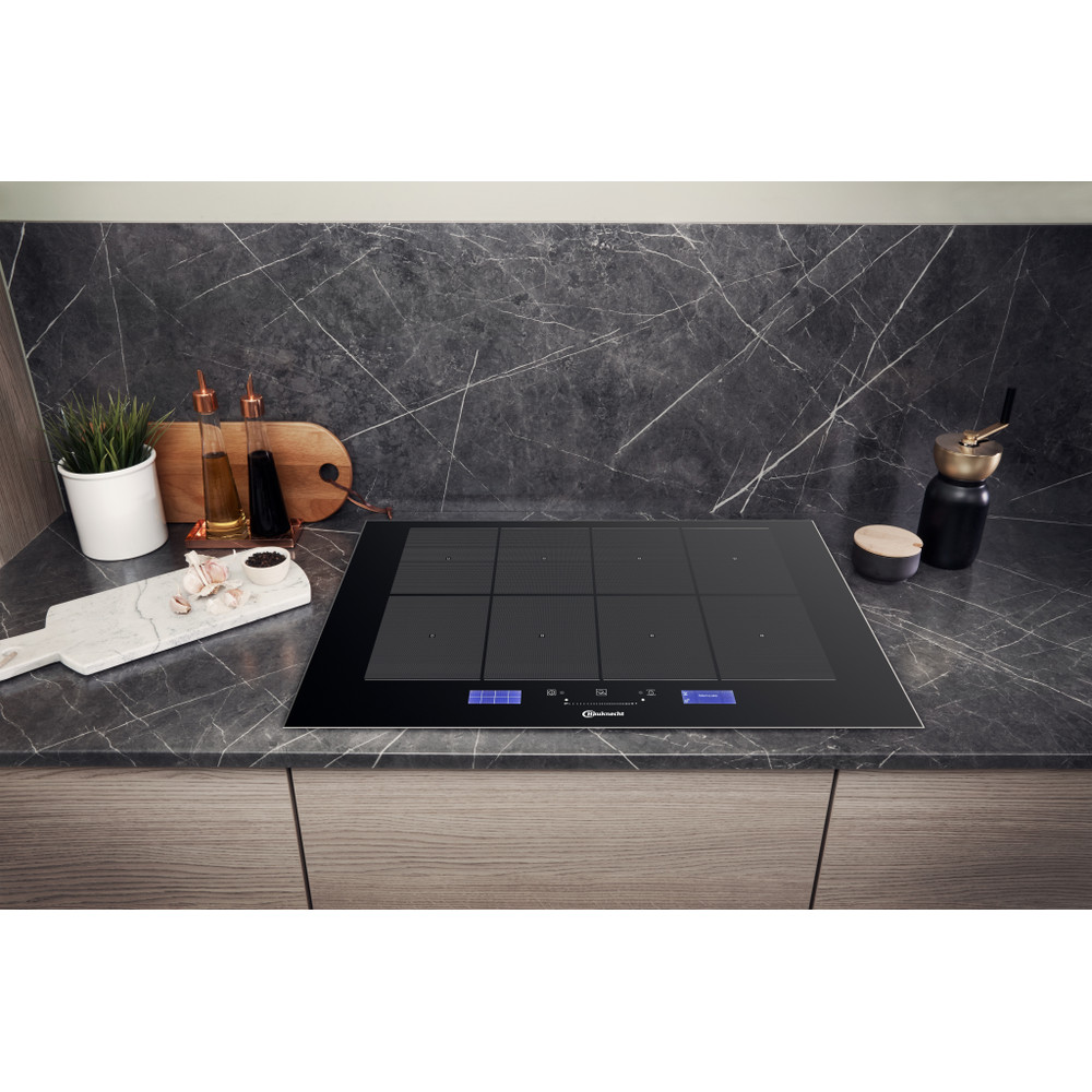 Bauknecht Table de cuisson CTAC 8780AFS AL Noir Induction vitroceramic Lifestyle frontal top down