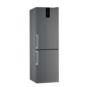 Whirlpool Hűtő/fagyasztó kombináció Szabadonálló W7 831T OX H Optic Inox 2 doors Perspective