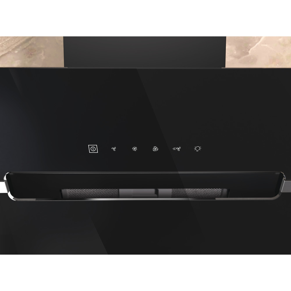 Whirlpool Hotte Encastrable WHVS 61F LT DP K Noir Mural Électronique Lifestyle control panel