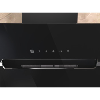 Whirlpool Hotte Encastrable WHVS 61F LT DP K Noir Mural Électronique Lifestyle control panel