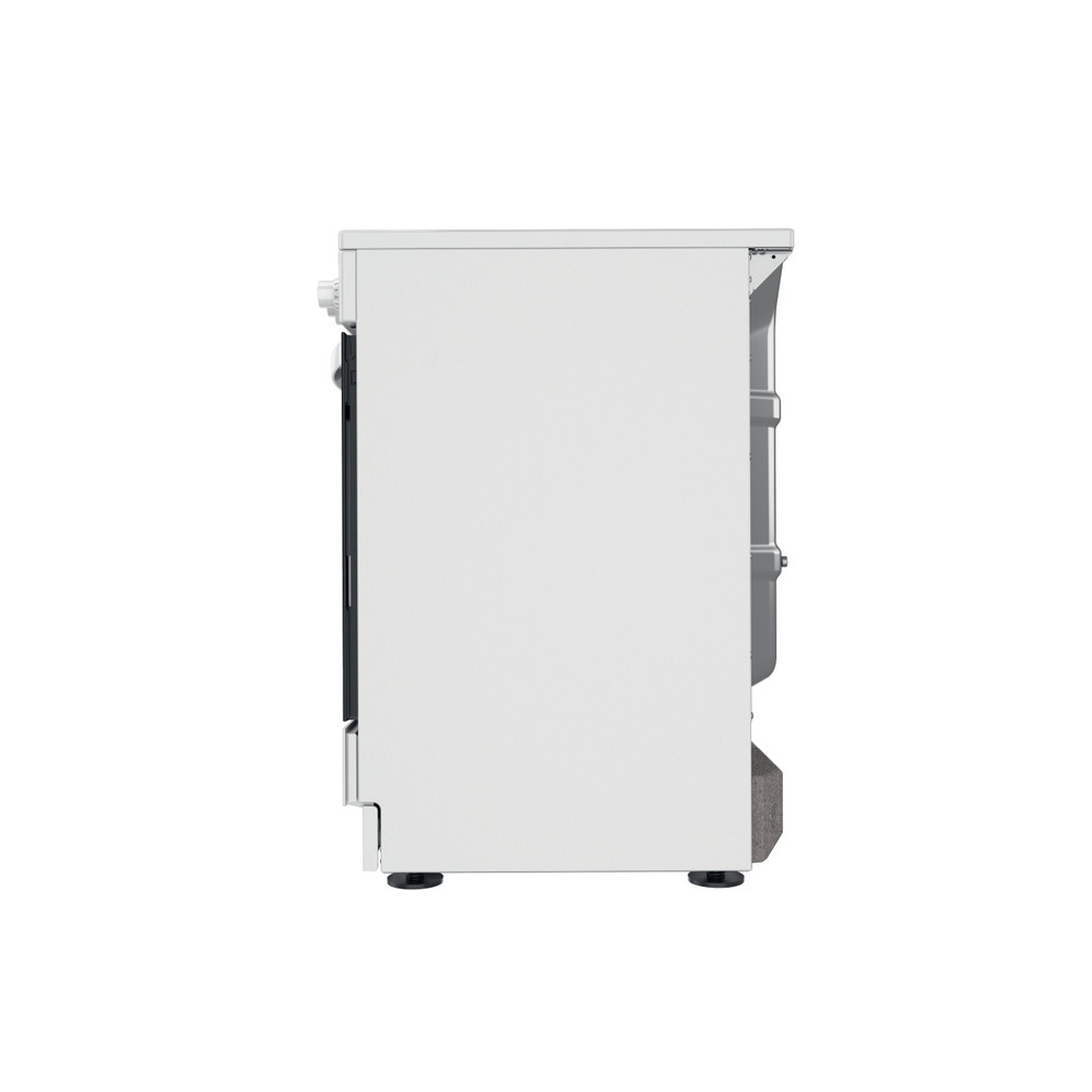 Indesit Κουζίνα IS67V5KCW/E Λευκό Electrical Back / Lateral