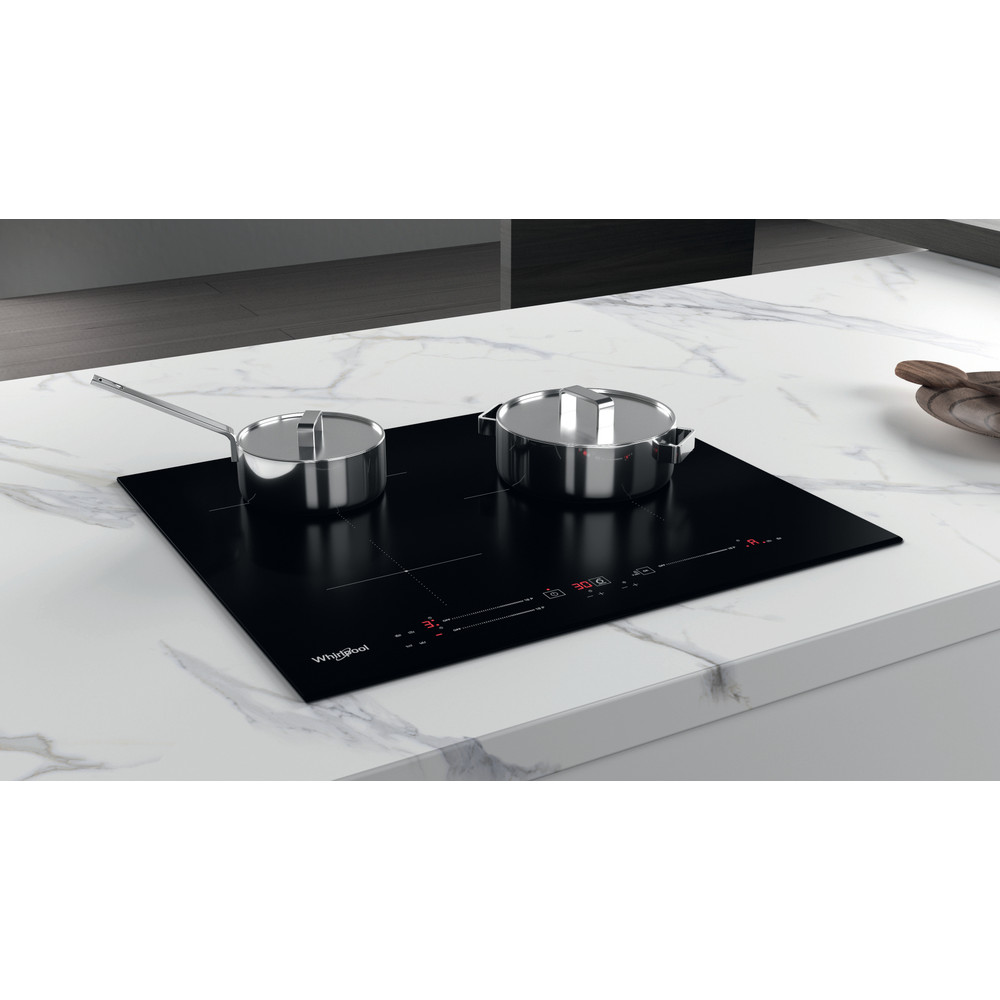 Whirlpool Encimera WS S6360 BF Negro Induction vitroceramic Lifestyle perspective