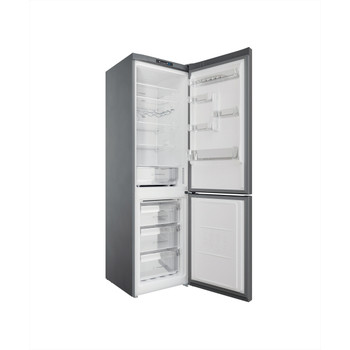 Indsit Racitor-congelator combinat Independent INFC9 TI21X Inox 2 doors Perspective open
