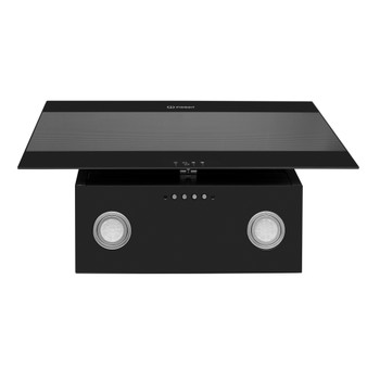 Indesit Campana Encastre IHVP 6.6 LM K Negro Wall-mounted Mecánico Frontal