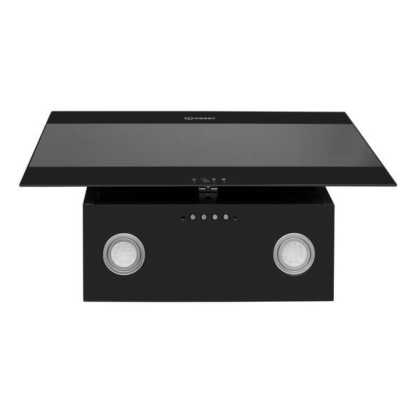Indesit Dampkap Inbouw IHVP 6.6 LM K Zwart Wandmodel Mechanisch Frontal