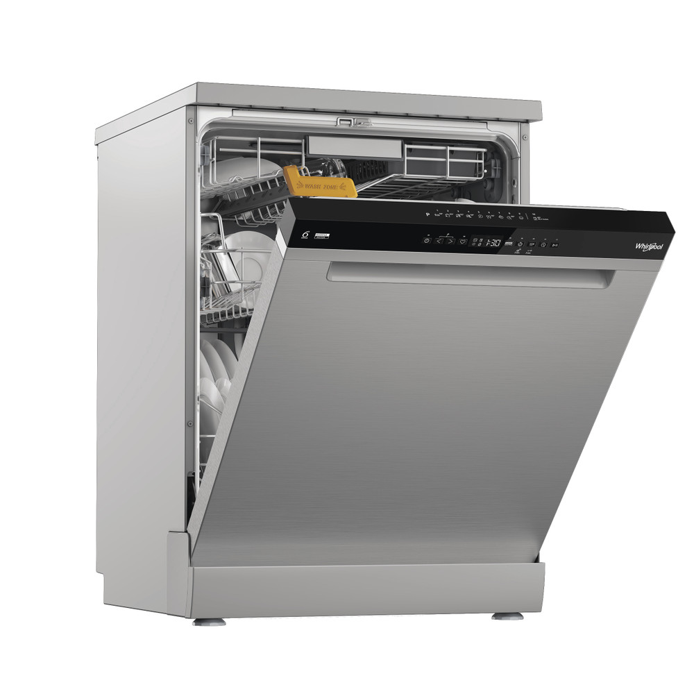 Whirlpool Umývačka riadu Voľne stojace W8F HP51X Voľne stojace B Perspective open