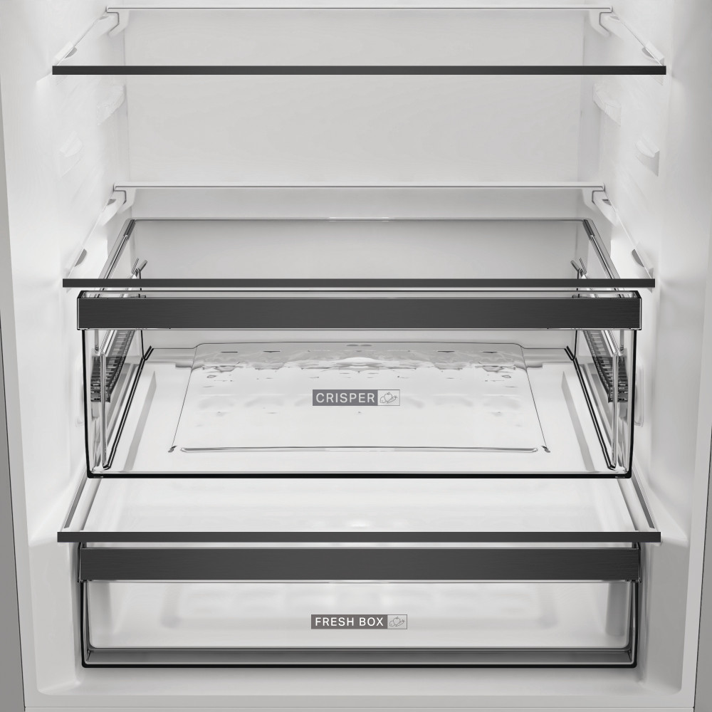Whirlpool Kombinovaná chladnička s mrazničkou Volně stojící WHK2 6494 X7E Pearl Inox 2 doors Drawer