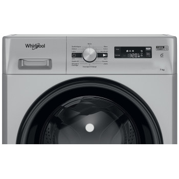 Whirlpool Lave-linge Pose-libre FFWS 7235 SB NA Argent Front loader A++ Control panel