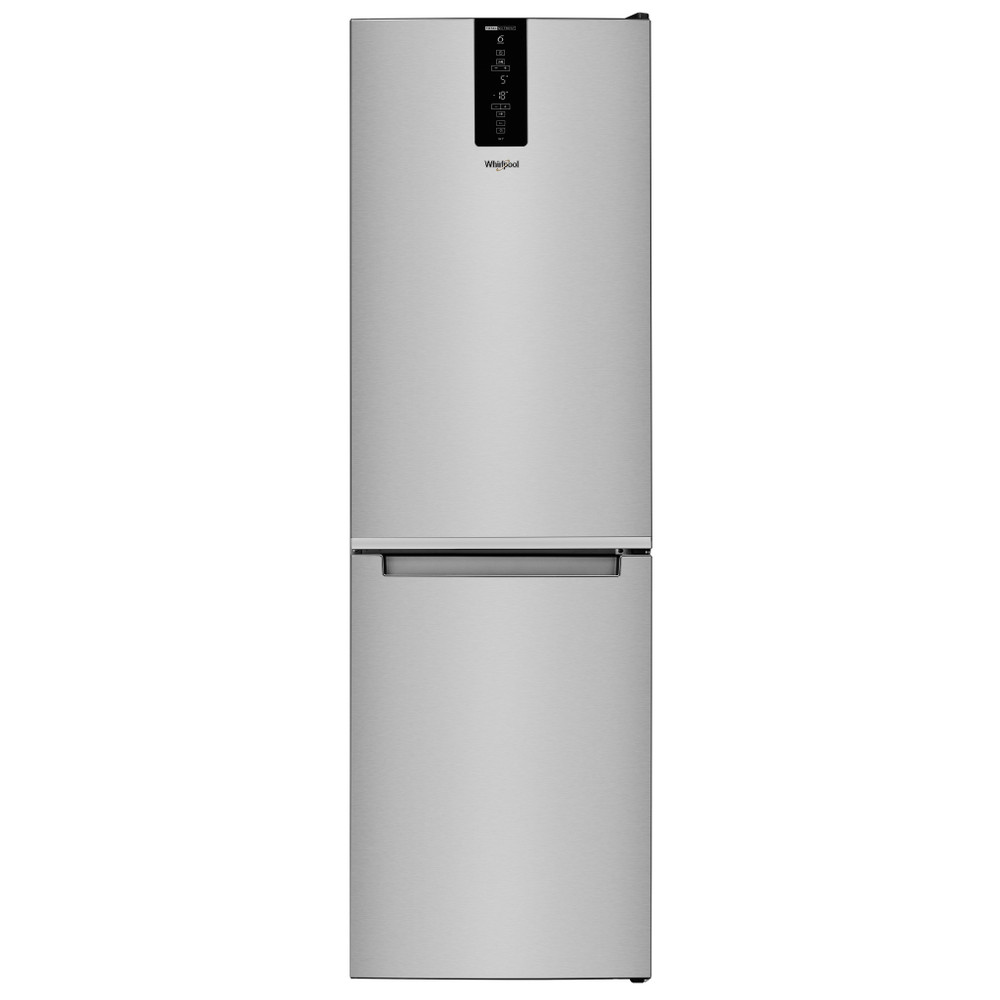 Whirlpool Hűtő/fagyasztó kombináció Szabadonálló W7 831T MX Fekete/Inox 2 doors Frontal