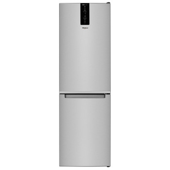 Whirlpool Hűtő/fagyasztó kombináció Szabadonálló W7 831T MX Fekete/Inox 2 doors Frontal